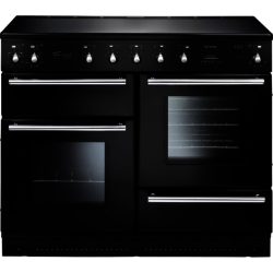 Rangemaster Toledo 110cm Electric Ceramic 64370 Range Cooker in Gloss Black with a Ceramic Hob